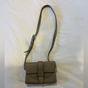 Senreve Beige Leather Crossbody Bag
